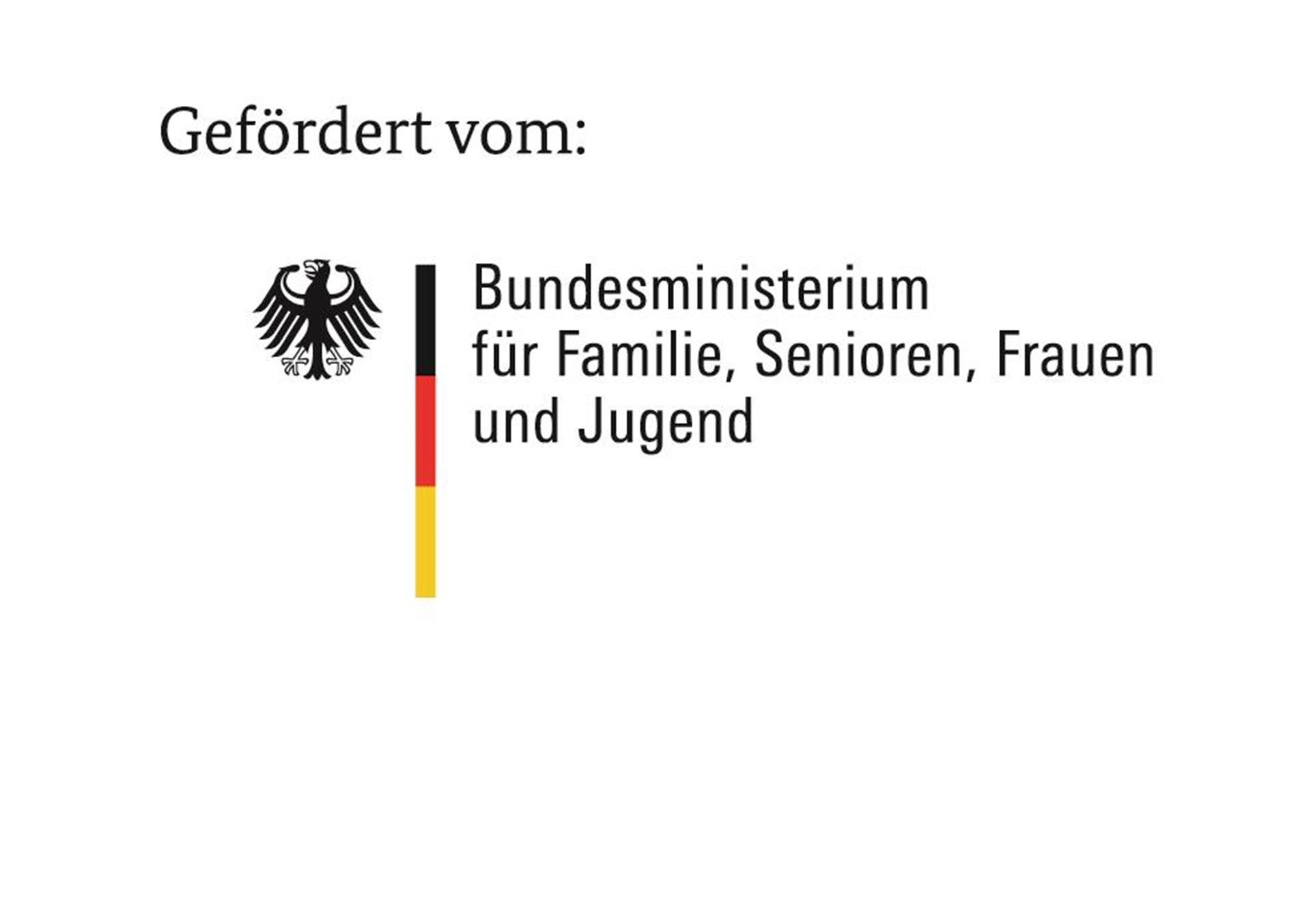 Logo Bundesministerium für  Familie, Senioren, Frauen und Jugend